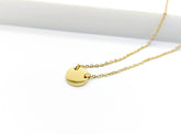 Halskette Plättchen-Edelstahl-Gold-Roségold-geometrisch-minimalistisch-Stapelkette-Disc