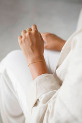 Zartes Armband-filigran-Kugelarmband-Stapelarmband-puristisch-schlicht-minimalistisch-925er Silber-vergoldet-Satellitenarmband-Kugelarmband