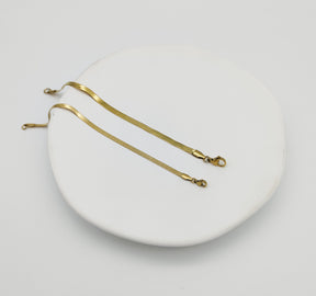 Sleek Armband//Heringbone//filigran//schlicht//Edelstahl//vergoldet//minimalistisch//Schlangen Armband//Schlangen Armkette//Fishbone
