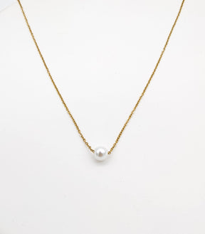 Zarte Halskette mit Perle//Perlenkette//Perlenschmuck//Brautschmuck//edel//elegant//schlicht//minimalistisch//Stapelkette//Layered Kette